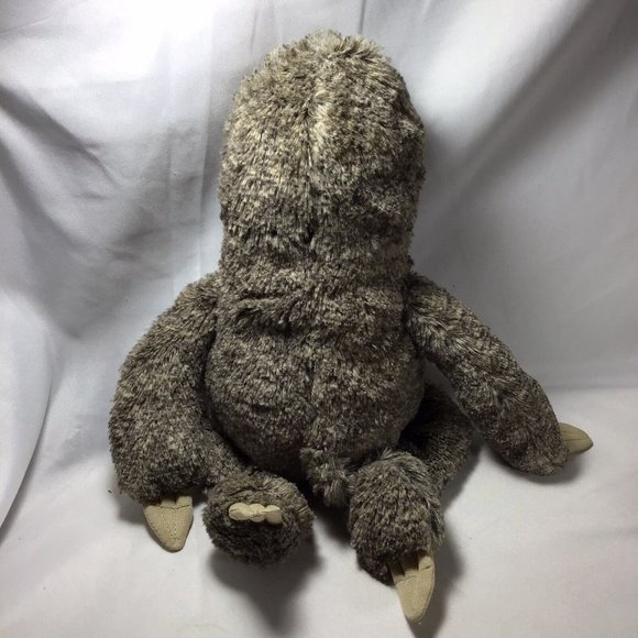 Sloth Plush Three Toed Clawed 18” Stuffed Animal Toy Realistic Brown Tan Hug Fun - Picture 6 of 9